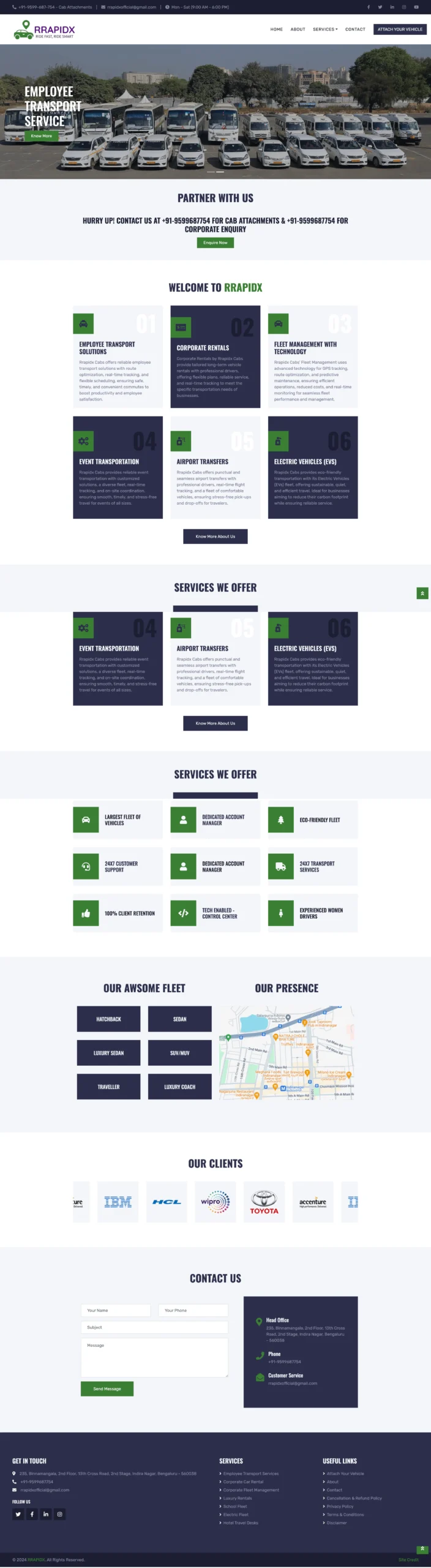Rrapidx website by WebDev24x7